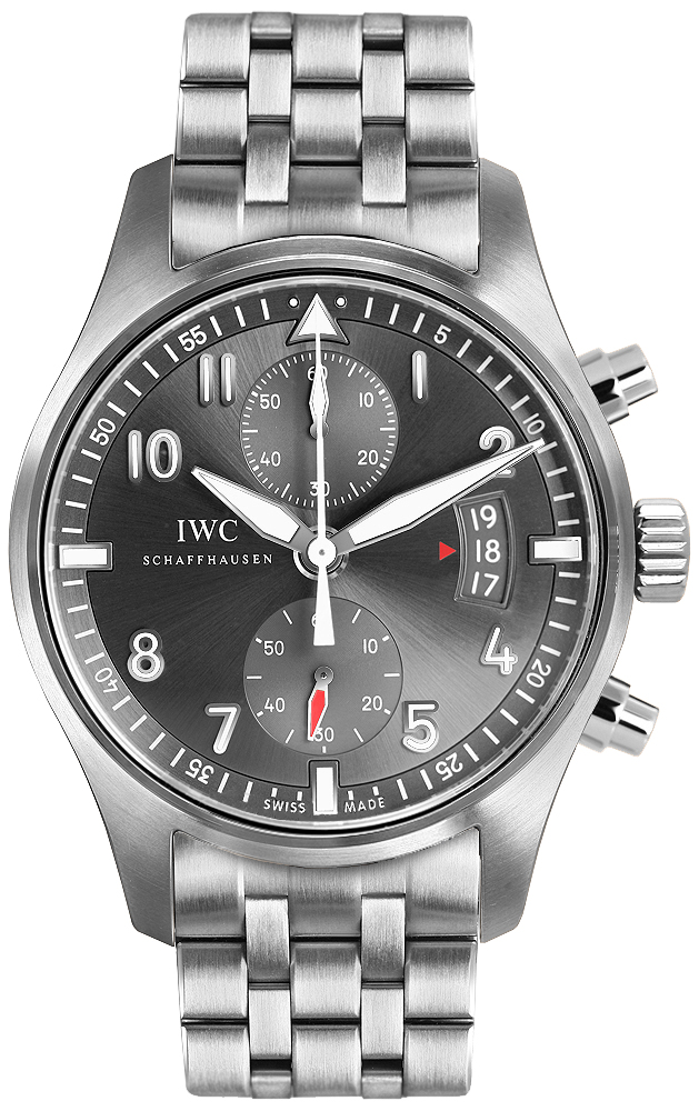 IWC Spitfire Chronograph Ardoise Grey Dial Men's Watch IW387804 