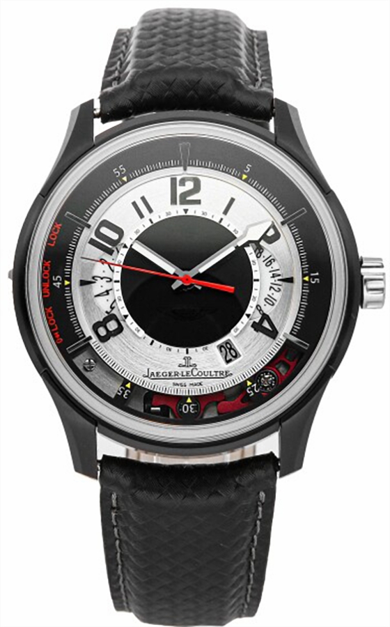 Jaeger LeCoultre Amvox Self winding Automatic Black Silver Mens Watch Q192T470 