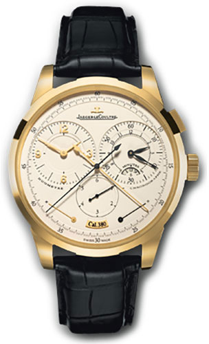 Jaeger LeCoultre Duometre Manual Winding Silver Mens Watch Q6011420 