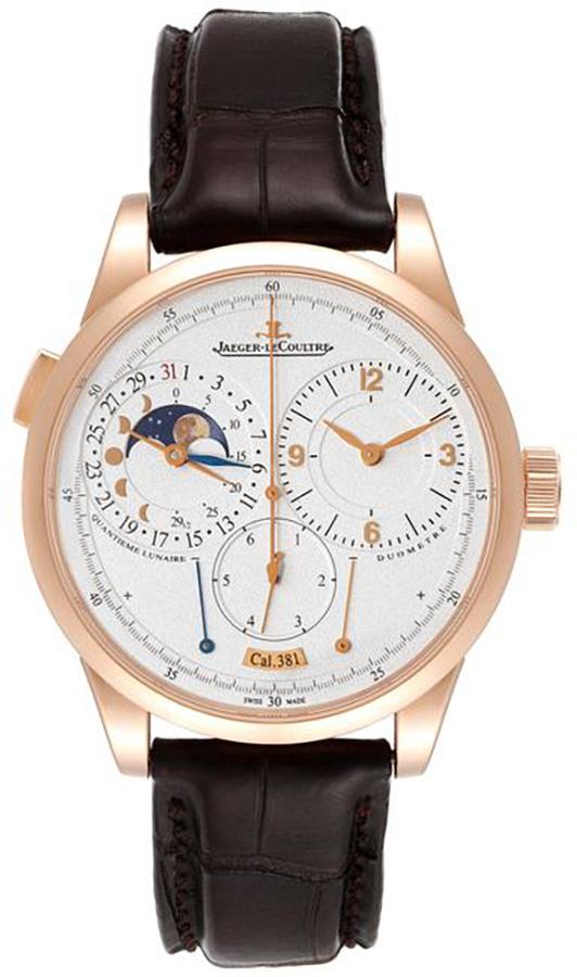 Jaeger LeCoultre Duometre Manual Winding Silver Mens Watch Q6042421 