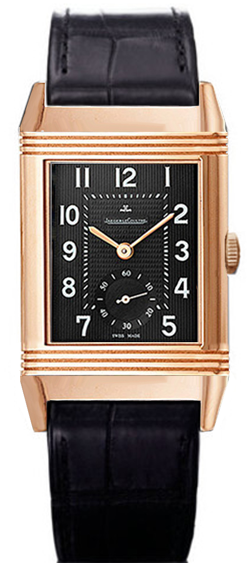 Jaeger LeCoultre Reverso Manual Winding Black Mens Watch Q3732470 