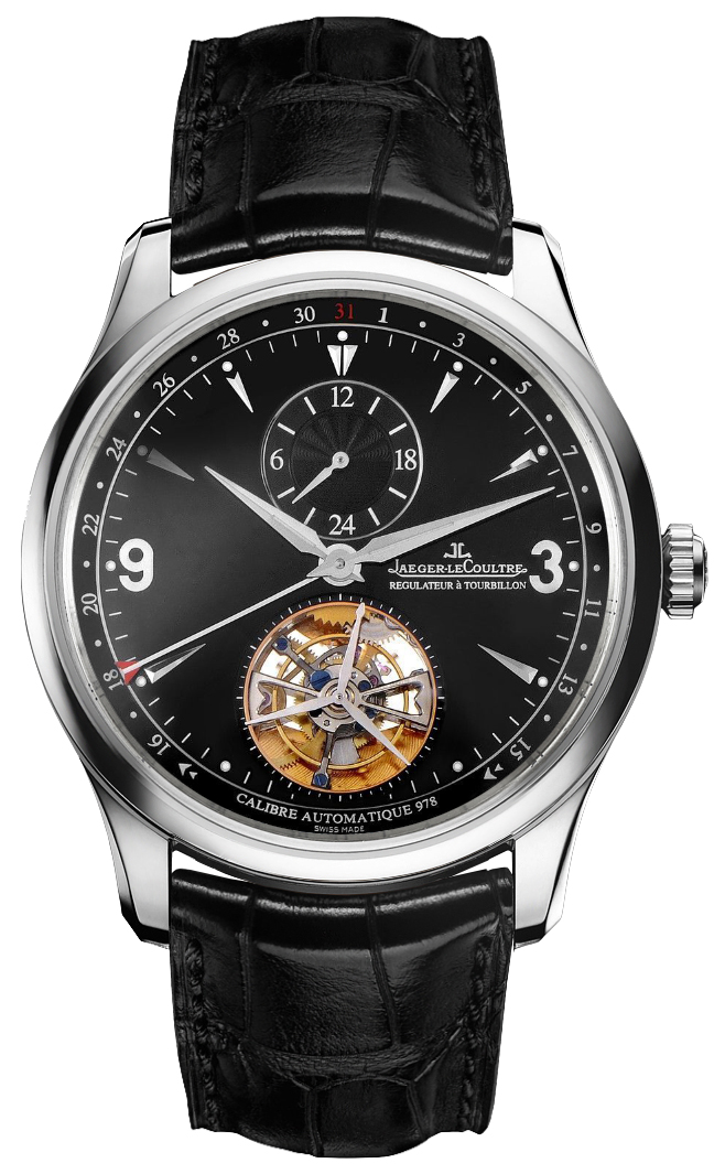 Jaeger LeCoultre Master Self winding Automatic Black Mens Watch Q1666470 
