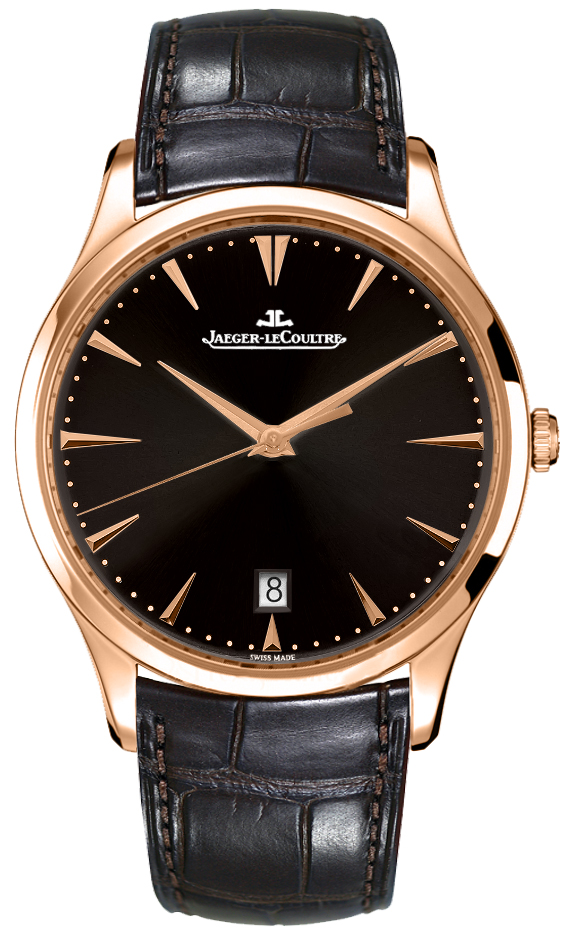 Jaeger LeCoultre Master Self winding Automatic Black Mens Watch Q128255J 