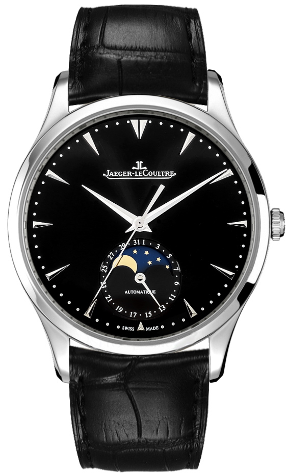 Jaeger LeCoultre Master Self winding Automatic Black Mens Watch Q1368470 