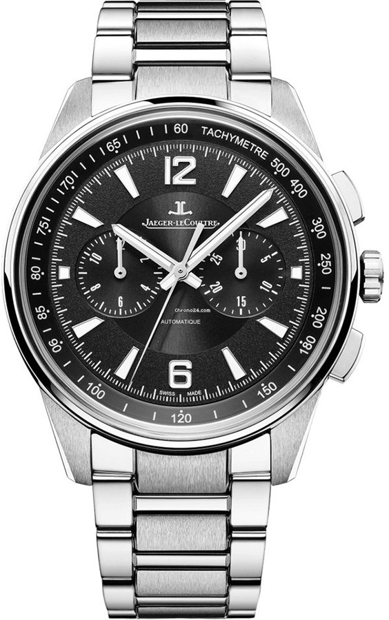 Jaeger LeCoultre Polaris Self winding Automatic Black Mens Watch Q9028170 