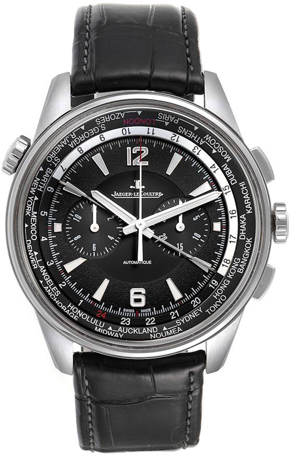 Jaeger LeCoultre Polaris Self winding Automatic Black Mens Watch Q905T470 