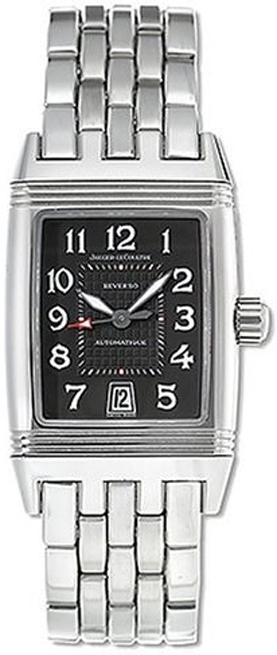 Jaeger LeCoultre Reverso Manual Winding Mechanical Black Mens Watch Q2908150 