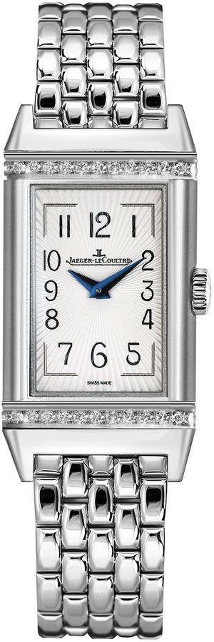 Jaeger LeCoultre Reverso Battery Operated Quartz White Watch Q3288120 