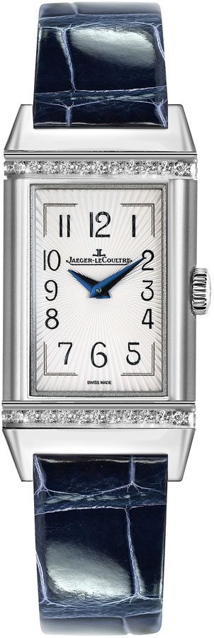 Jaeger LeCoultre Reverso Battery Operated Quartz White Ladies Watch Q3288420 