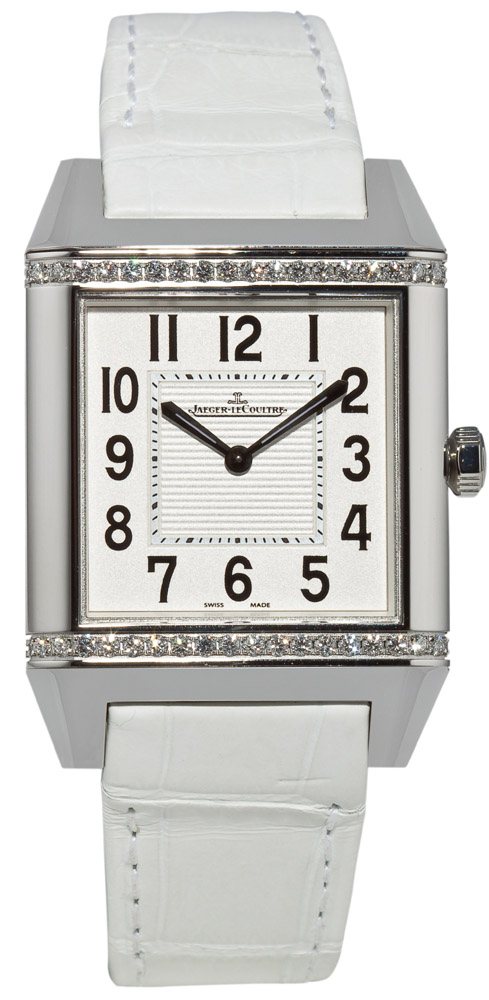 Jaeger LeCoultre Reverso Battery Operated Quartz White Ladies Watch Q7068421 