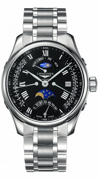 Longines Master Collection Self winding Automatic Black Mens Watch L27384516 