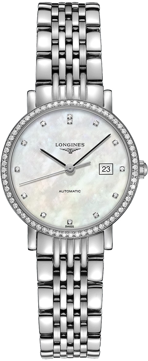 Longines Elegant Collection Self winding Automatic White Ladies Watch L43100876 