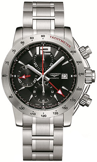 Longines Admiral Self winding Automatic Black Mens Watch L36704566 