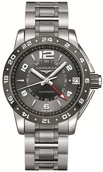 Longines Admiral Self winding Automatic Grey Mens Watch L36694067 