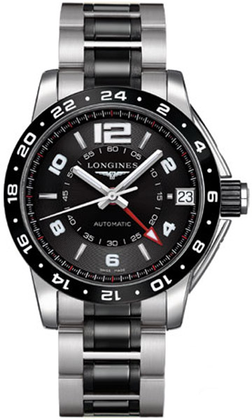 Longines Admiral Self winding Automatic Black Mens Watch L36694567 