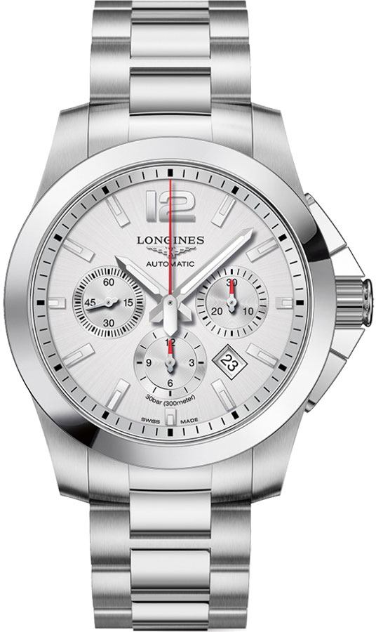 Longines Conquest Self winding Automatic Silver Mens Watch L38014766 