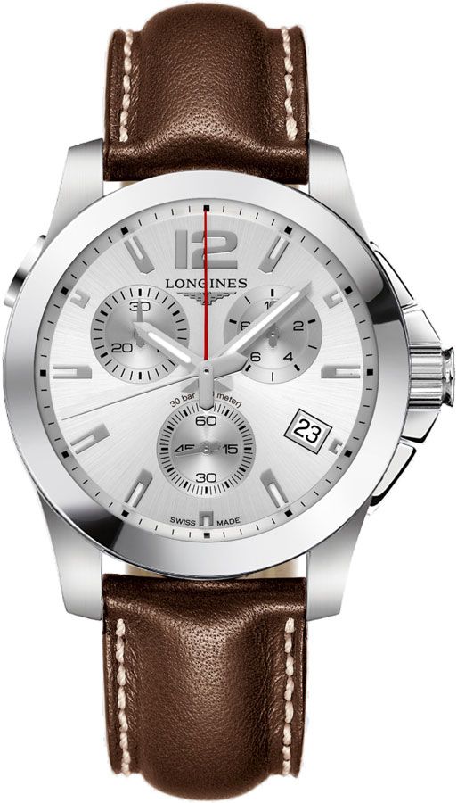 Longines Conquest Battery Operated Quartz Silver Mens Watch L37024765 