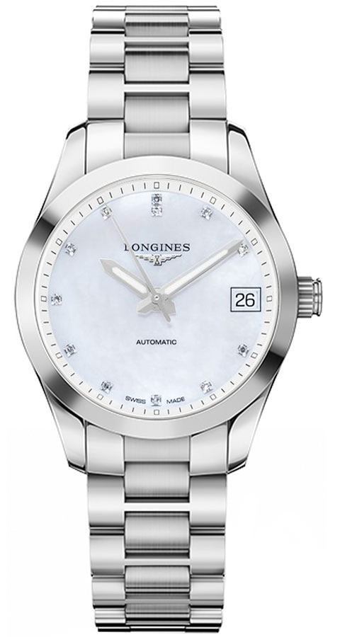 Longines Conquest Classic Self winding Automatic White Ladies Watch L23854876 