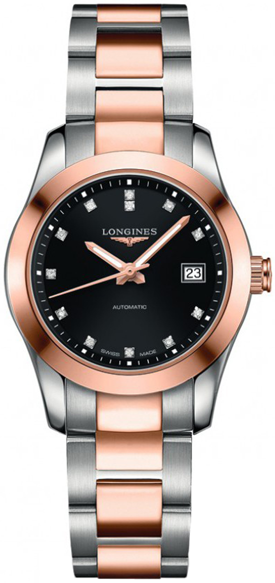 Longines Conquest Classic Self winding Automatic Black Ladies Watch L22855587 