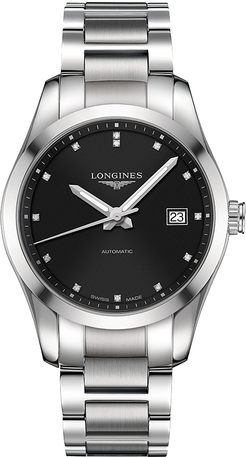 Longines Conquest Classic Self winding Automatic Black Mens Watch L27854586 