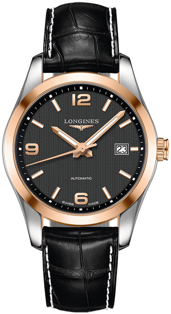 Longines Conquest Classic Self winding Automatic Black Mens Watch L27855563 