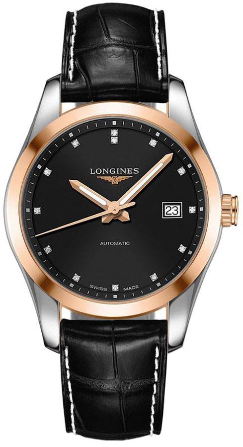 Longines Conquest Classic Self winding Automatic Black Mens Watch L27855583 