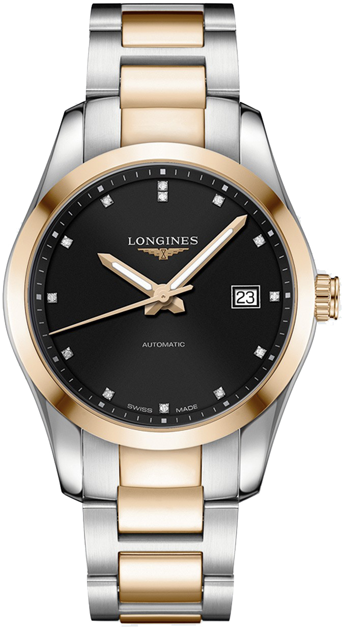 Longines Conquest Classic Self winding Automatic Black Mens Watch L27855587 