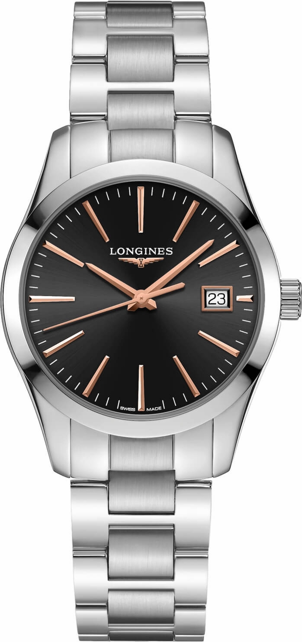 Longines Conquest Classic Battery Operated Quartz Black Ladies Watch L23864526 