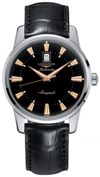 Longines Heritage Collection Black Mens Watch L16454524 