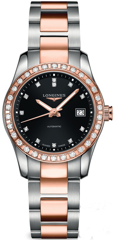 Longines Conquest Classic Self winding Automatic Black Ladies Watch L22855577 