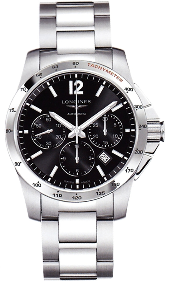 Longines Conquest Self winding Automatic Black Mens Watch L27434566 