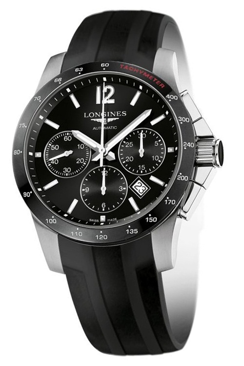 Longines Conquest Black Mens Watch L27444562 
