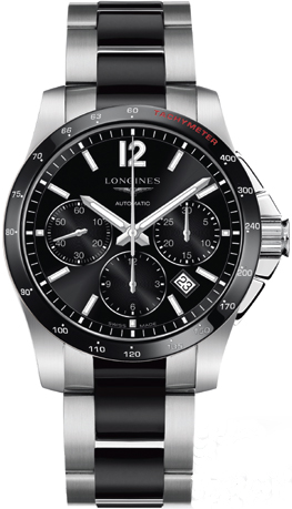 Longines Conquest Black Mens Watch L27444567 