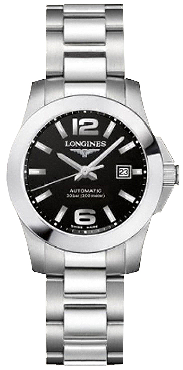 Longines Conquest Black Ladies Watch L32764566 