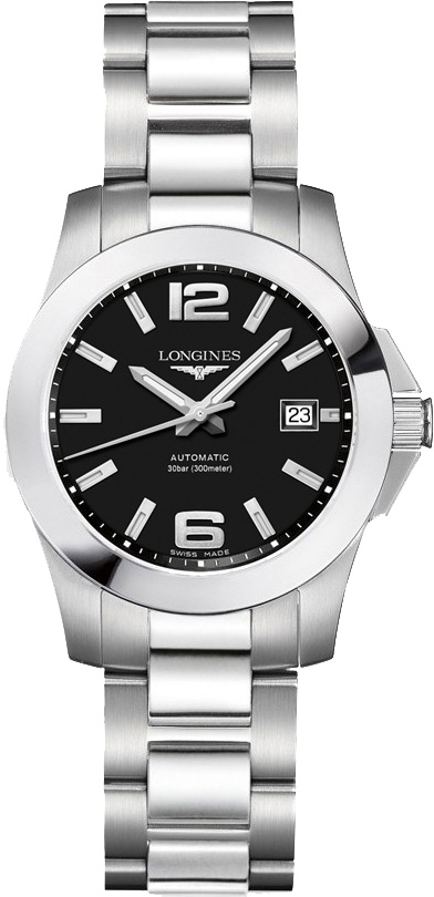 Longines Conquest Self winding Automatic Black Ladies Watch L32764586 