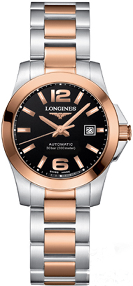 Longines Conquest Black Ladies Watch L32765567 