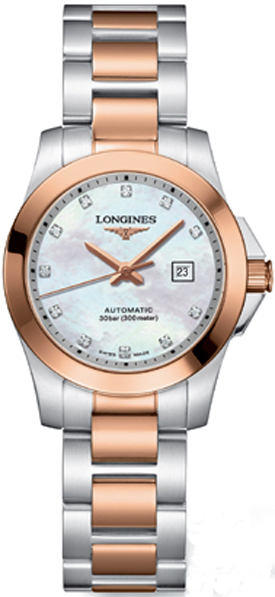 Longines Conquest Pearl White Ladies Watch L32765877 