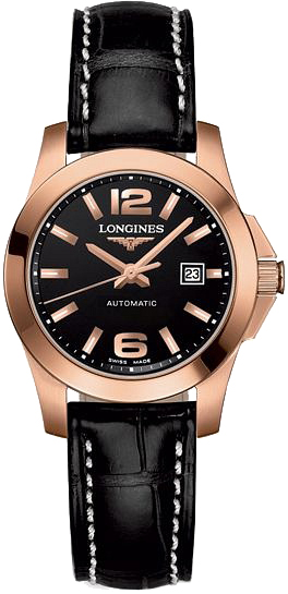 Longines Conquest Self winding Automatic Black Ladies Watch L32768563 