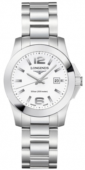 Longines Conquest White Ladies Watch L32774166 