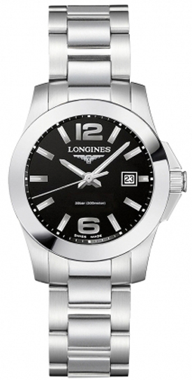 Longines Conquest Black Ladies Watch L32774586 