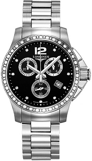 Longines Conquest Black Ladies Watch L32790576 