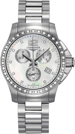Longines Conquest Pearl White Ladies Watch L32790876 