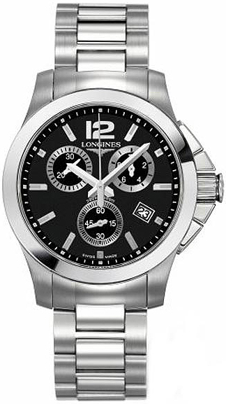 Longines Conquest Battery Operated Quartz Black Unisex Watch L32794566 