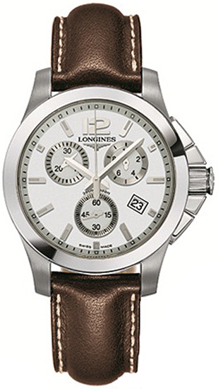 Longines Conquest Battery Operated Quartz Silver Mens Watch L32794765 