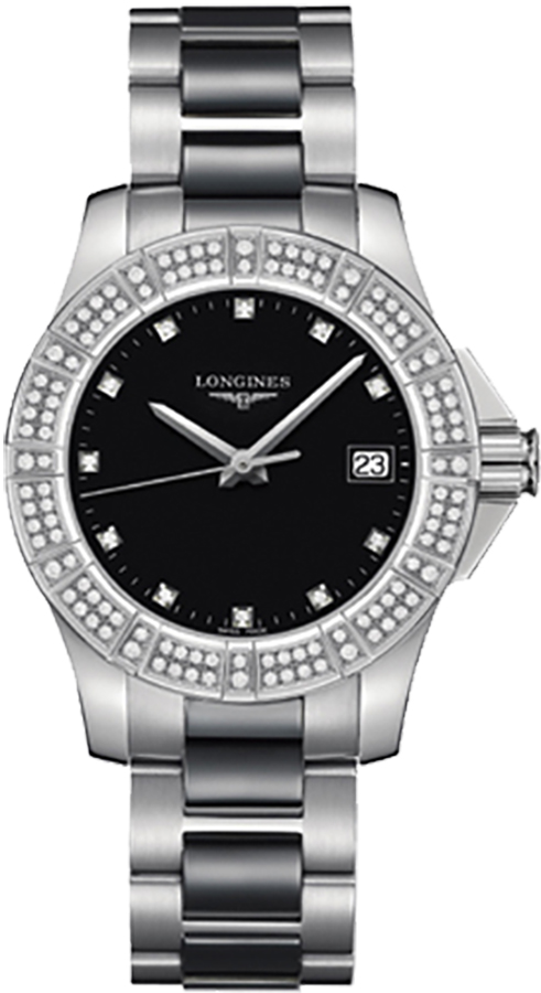Longines Conquest Black Mens Watch L32800577 