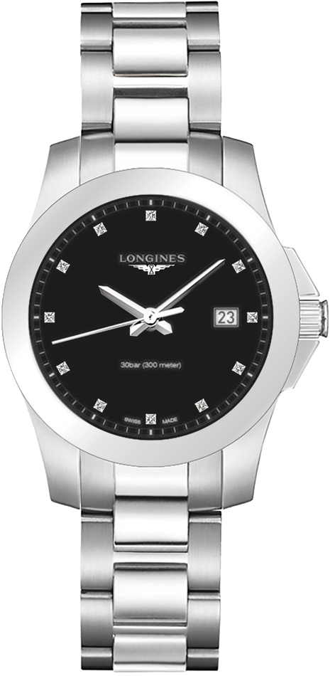 Longines Conquest Watches Ladies Pearl White Battery Operated Quartz L33784576 Watch 
