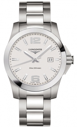 Longines Conquest Silver Mens Watch L36594766 