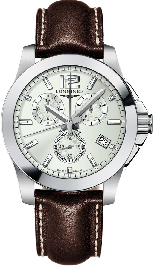 Longines Conquest Battery Operated Quartz Silver Mens Watch L36604764 