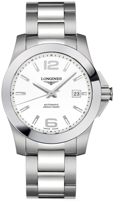 Longines Conquest Self winding Automatic White Mens Watch L36764166 