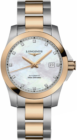 Longines Conquest Watches Mens Pearl White  L36765877 Watch 